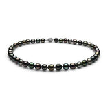 8-10mm Natural Multi-Color Tahitian Strand Necklace