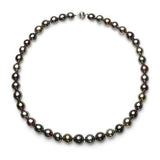 8-10mm Natural Multi-Color Tahitian Strand Necklace