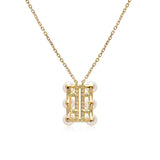 14k Yellow Gold 4.5-5mm Akoya Triple Row Necklace