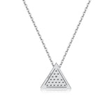 14k White Gold Diamond Stud Necklace