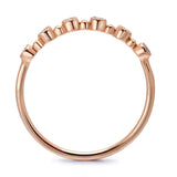 14k Rose Gold Diamond Stackable Ring