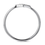 14k White Gold Diamond Arrow Stackable Ring